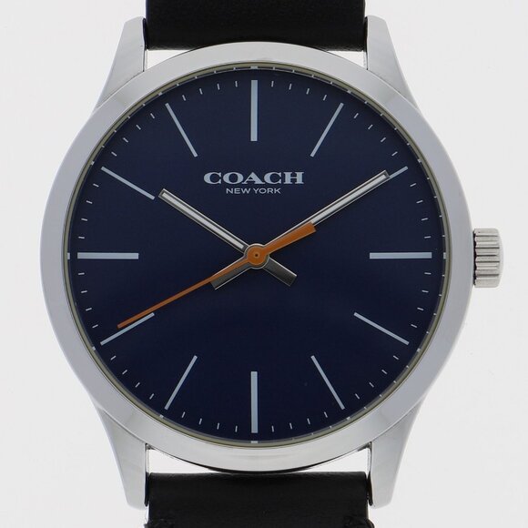COACH Watches CA.118.2.112.1648 Stainless Steel/leather Quartz Genuine box - Picture 1 of 9